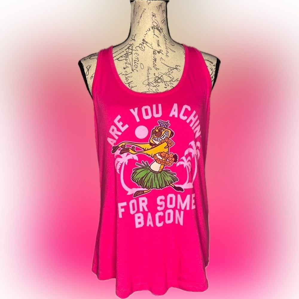 Disney Tank Top “Are you Achin’ for Some Bacon” Timon from The Lion King